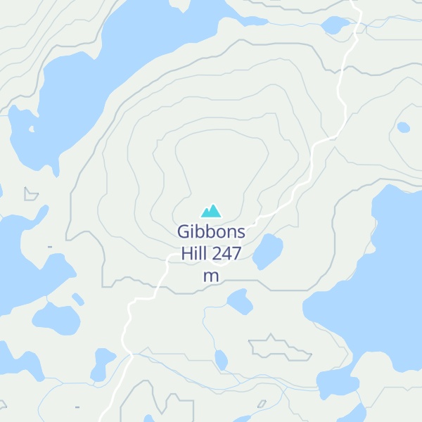 Map of Gibbons Hill