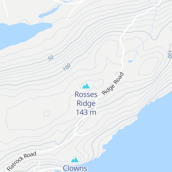 Map of Rosses Ridge