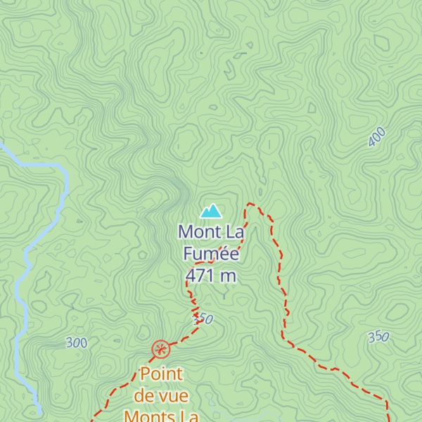 Map of Mont La Fumée
