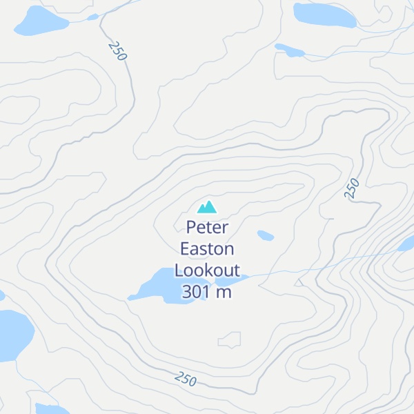 Map of Peter Easton Lookout