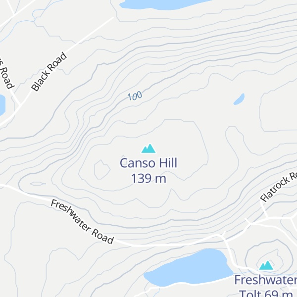 Map of Canso Hill