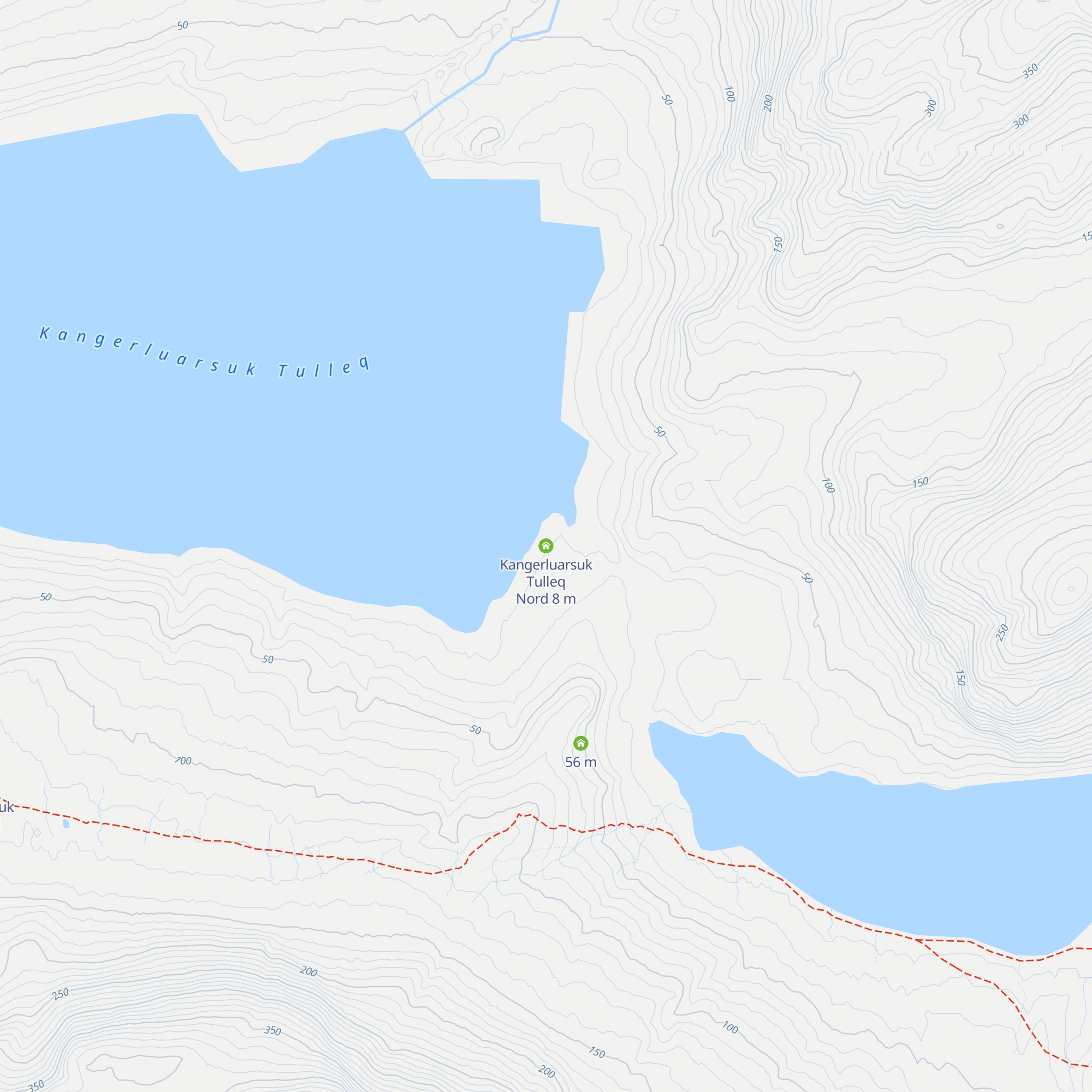 Kangerluarsuk Tulleq Nord map