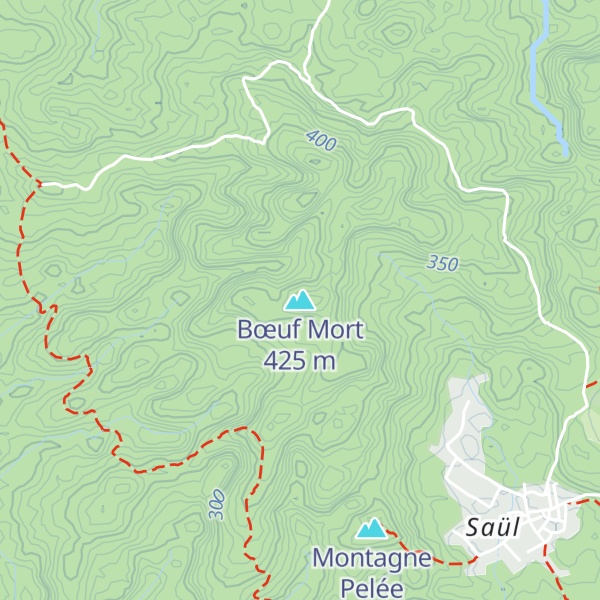 Map of Bœuf Mort