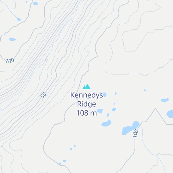 Map of Kennedys Ridge