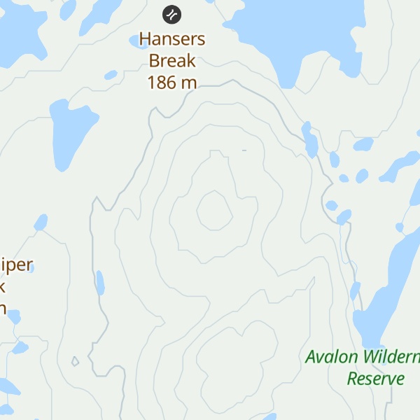 Map of Doctor Baulds Lookout