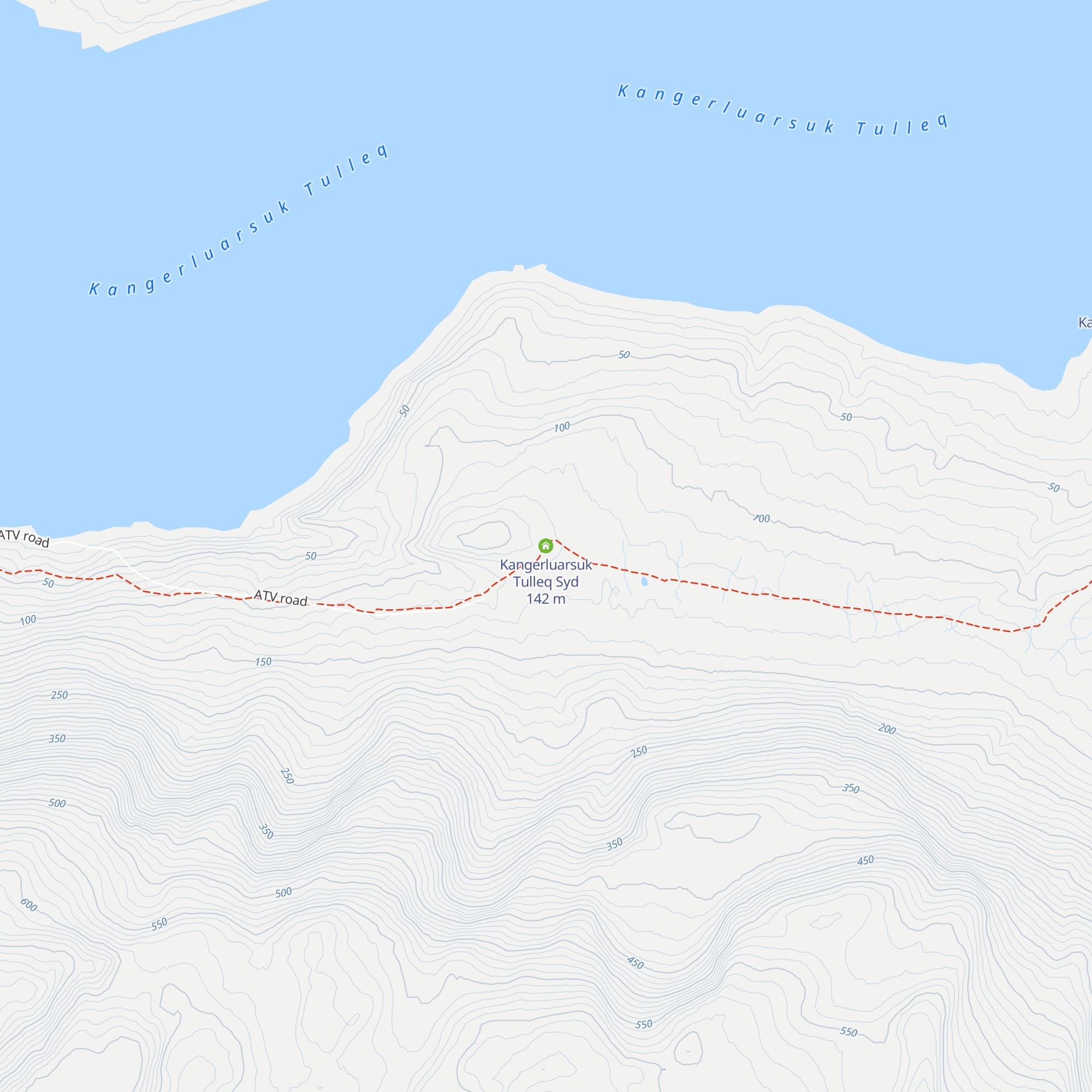 Kangerluarsuk Tulleq Syd map