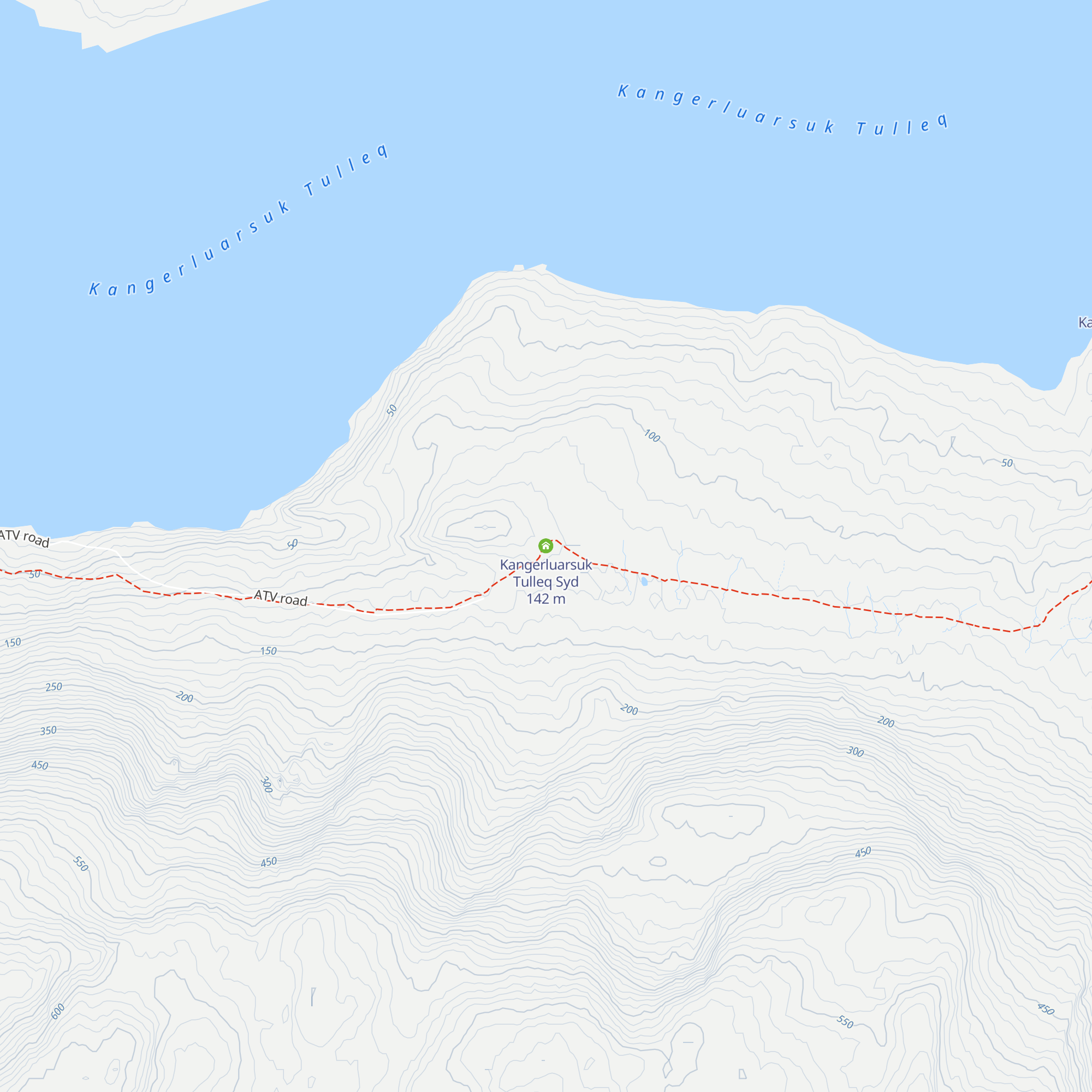 Kangerluarsuk Tulleq Syd map