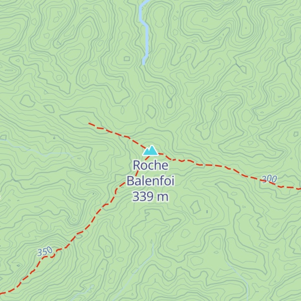 Map of Roche Balenfoi