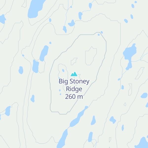 Map of Big Stoney Ridge