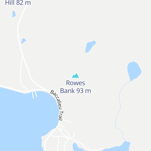 Map of Rowes Bank