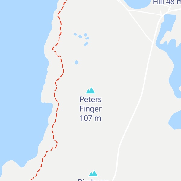 Map of Peters Finger