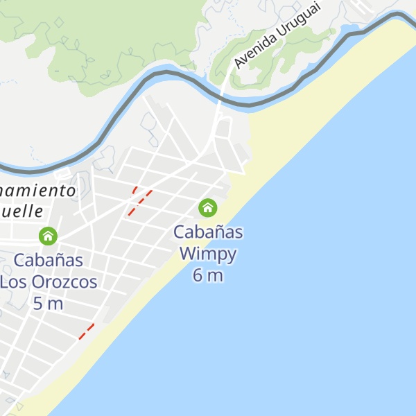 Map of Cabañas Wimpy