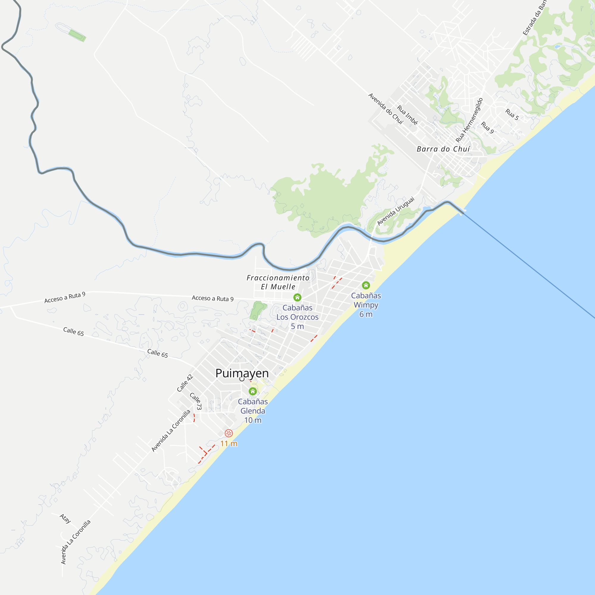 Cabañas Los Orozcos map