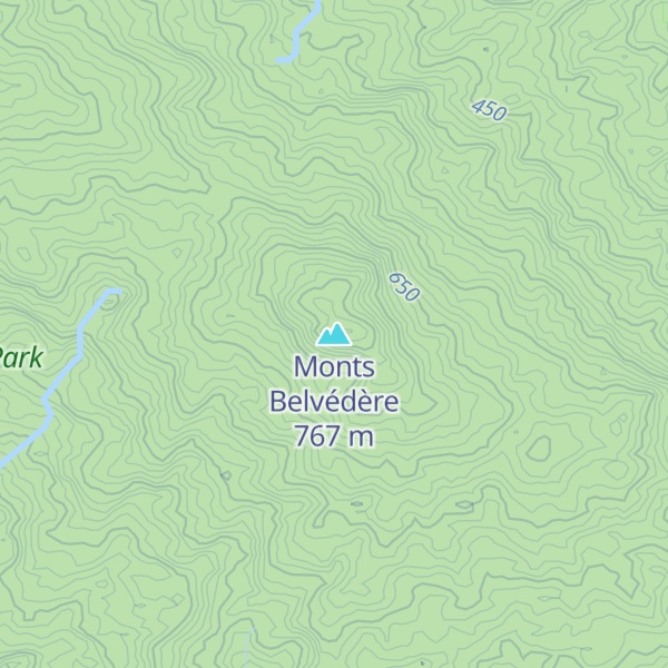 Map of Monts Belvédère