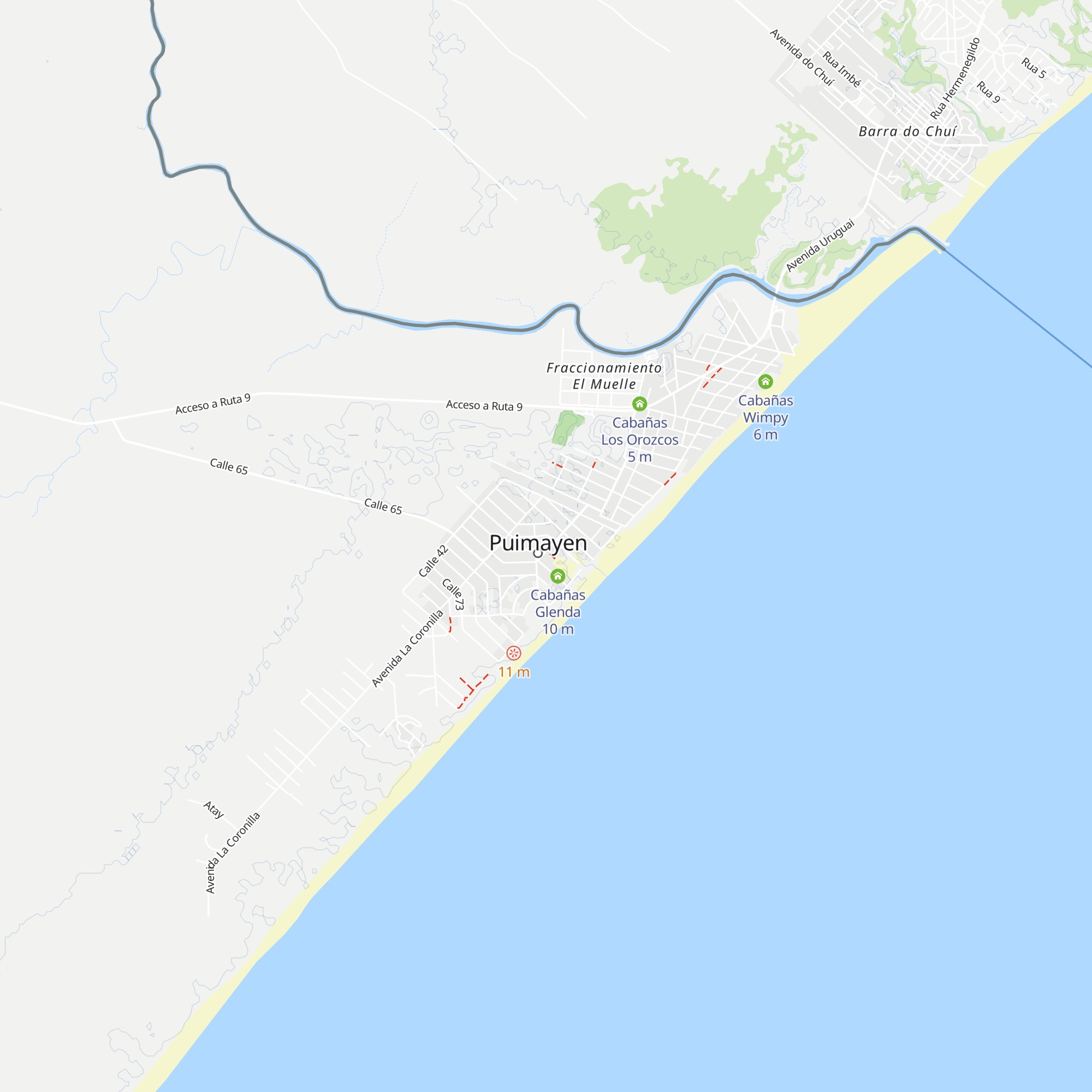 Cabañas en alquiler map