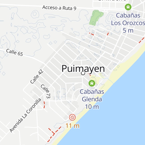 Map of Cabañas El Jona