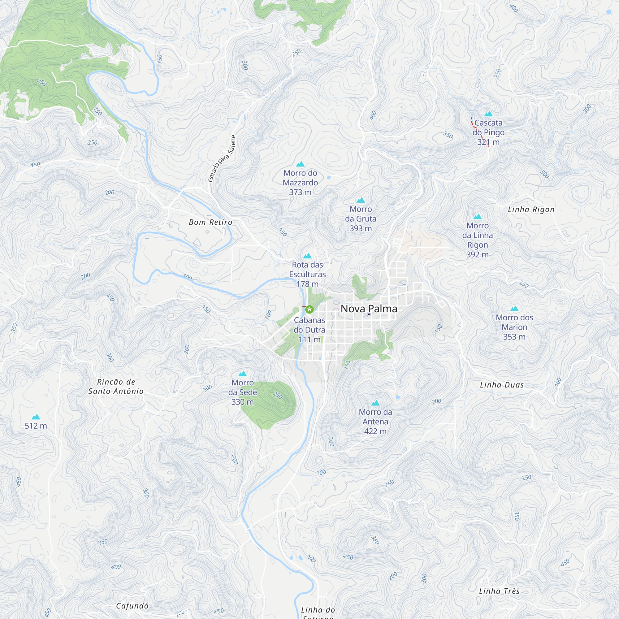 Cabanas do Dutra map