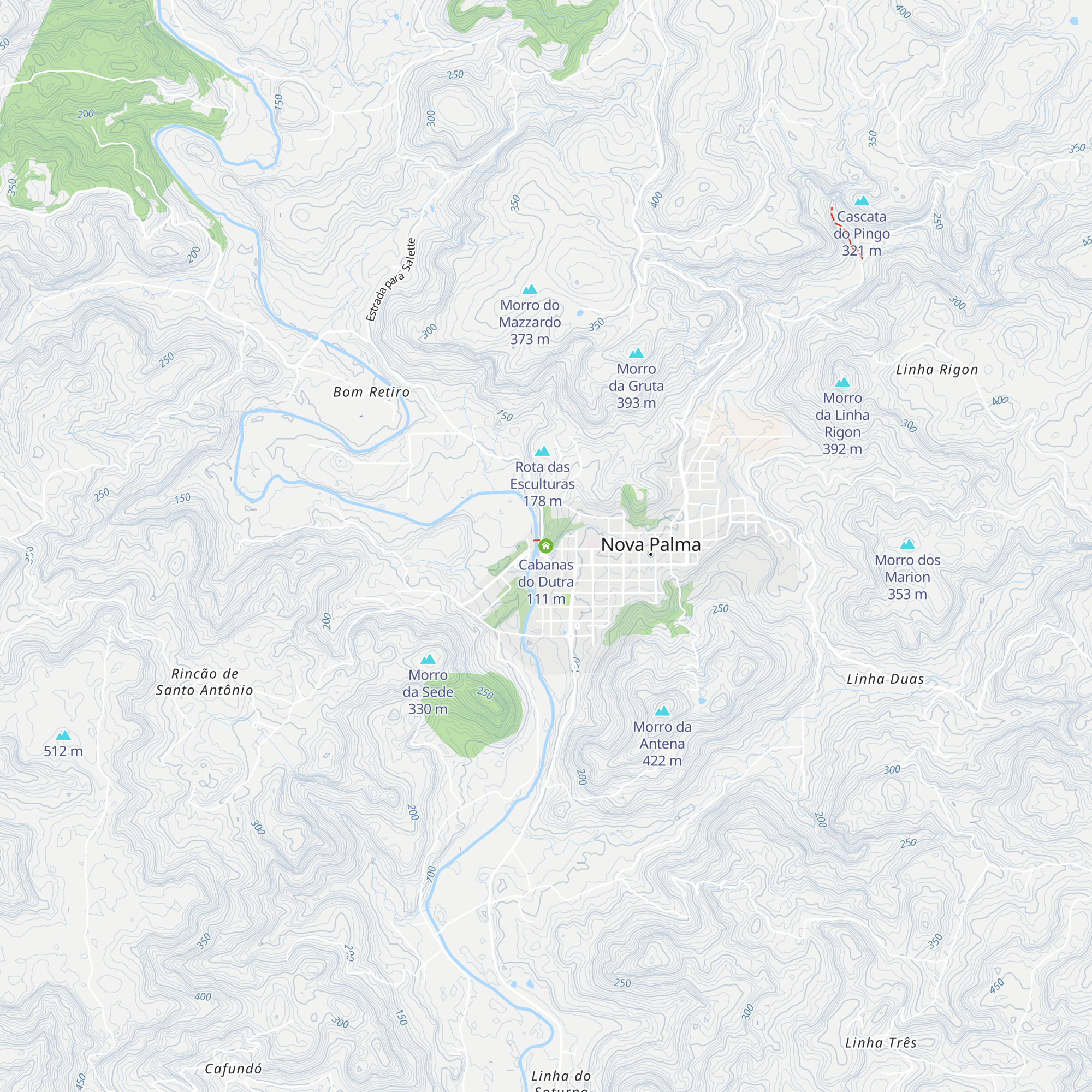 Cabanas do Dutra map