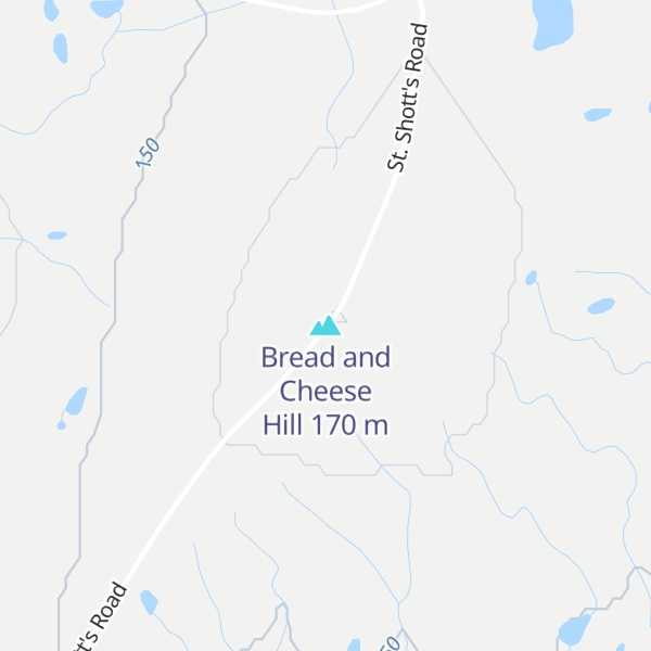 Map of Bread and Cheese Hill