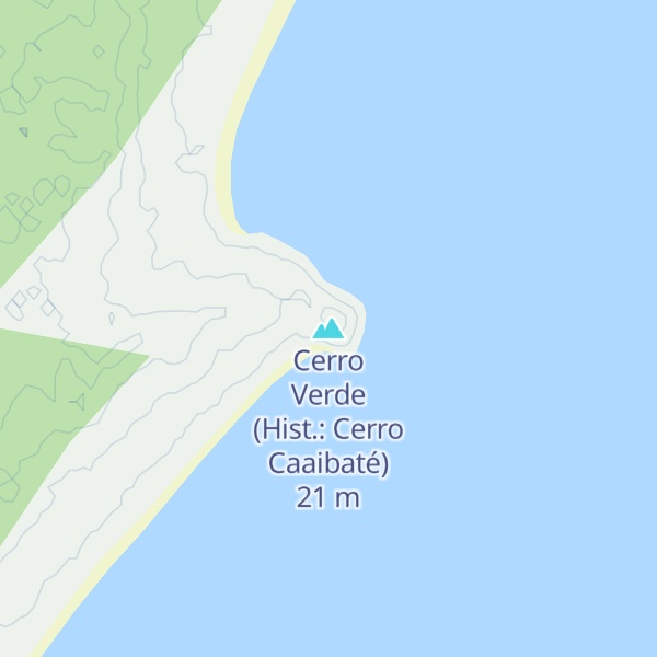 Map of Cerro Verde (Hist.: Cerro Caaibaté)