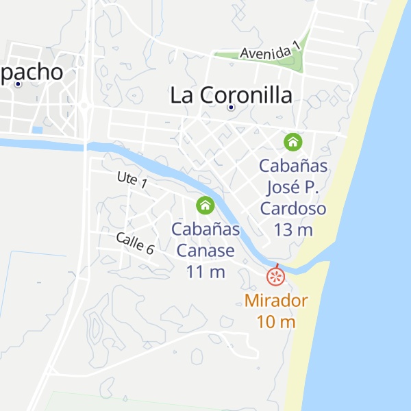 Map of Cabañas Canase