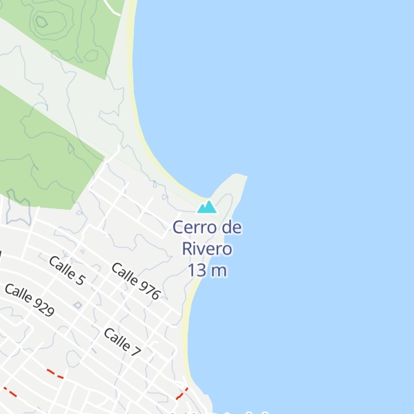 Map of Cerro de Rivero
