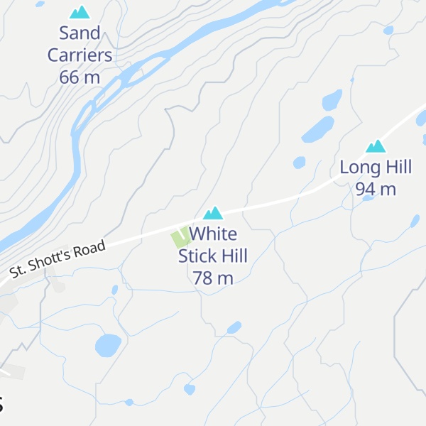 Map of White Stick Hill