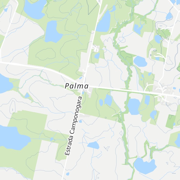 Map of Cabanas Recanto da Palma