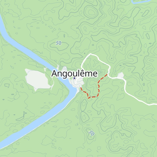 Map of Gîte d'Angoulême
