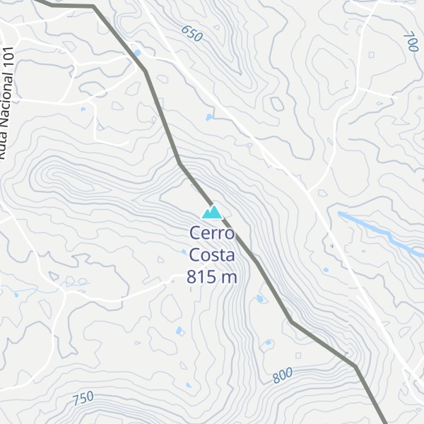 Map of Cerro Costa