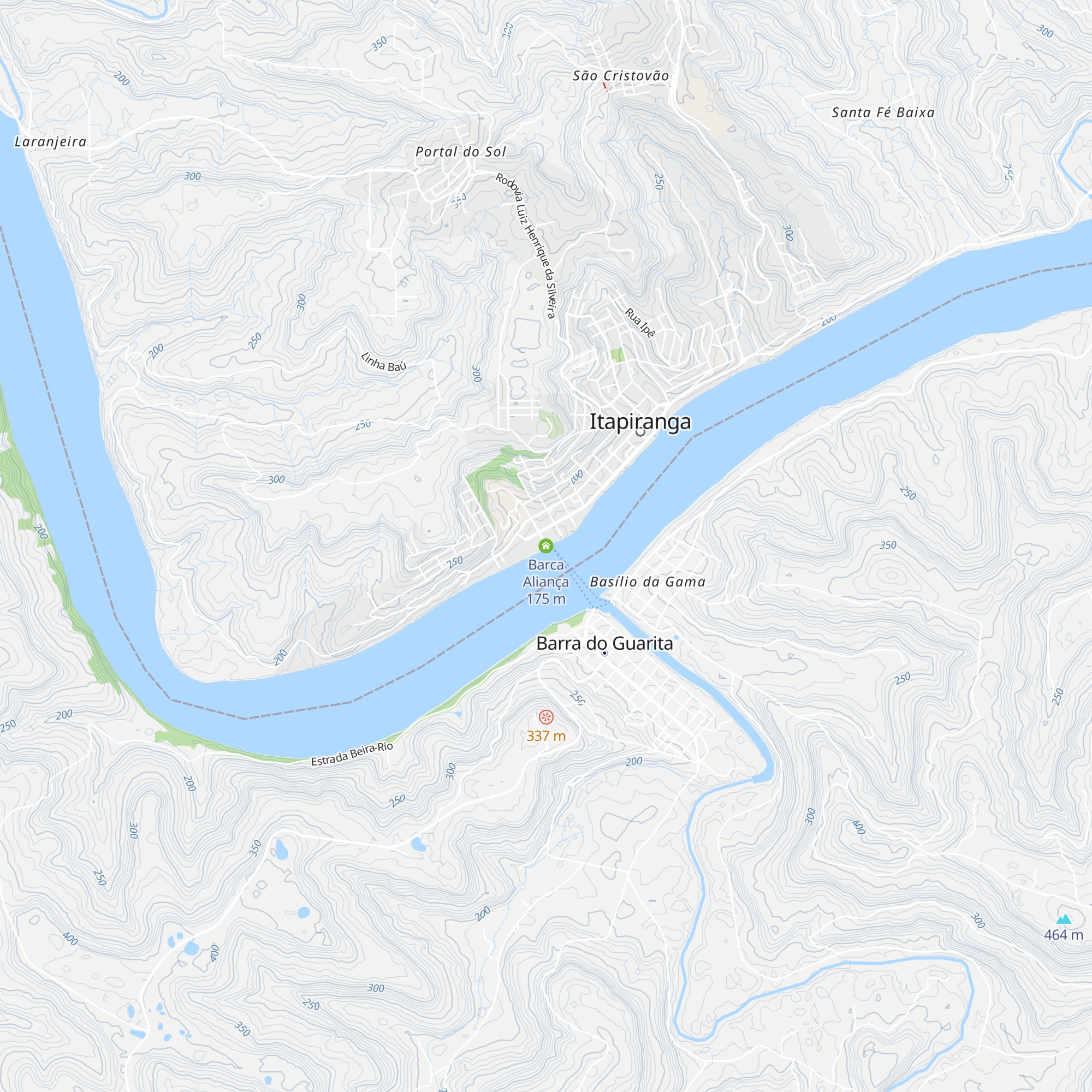 Barca Aliança map