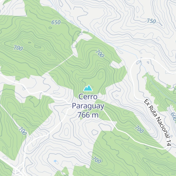 Map of Cerro Paraguay