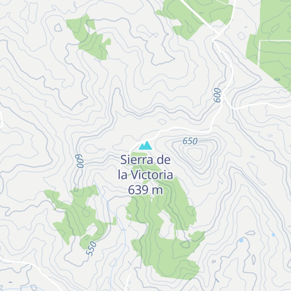 Map of Sierra de la Victoria