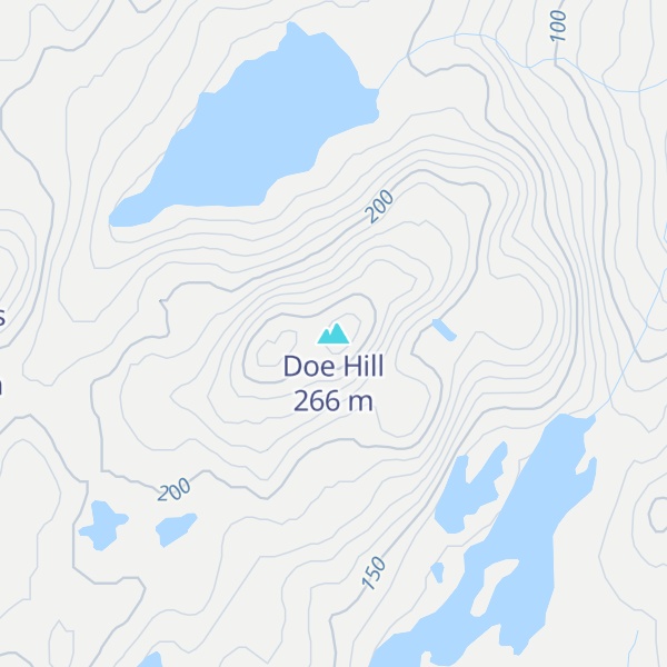 Map of Doe Hill
