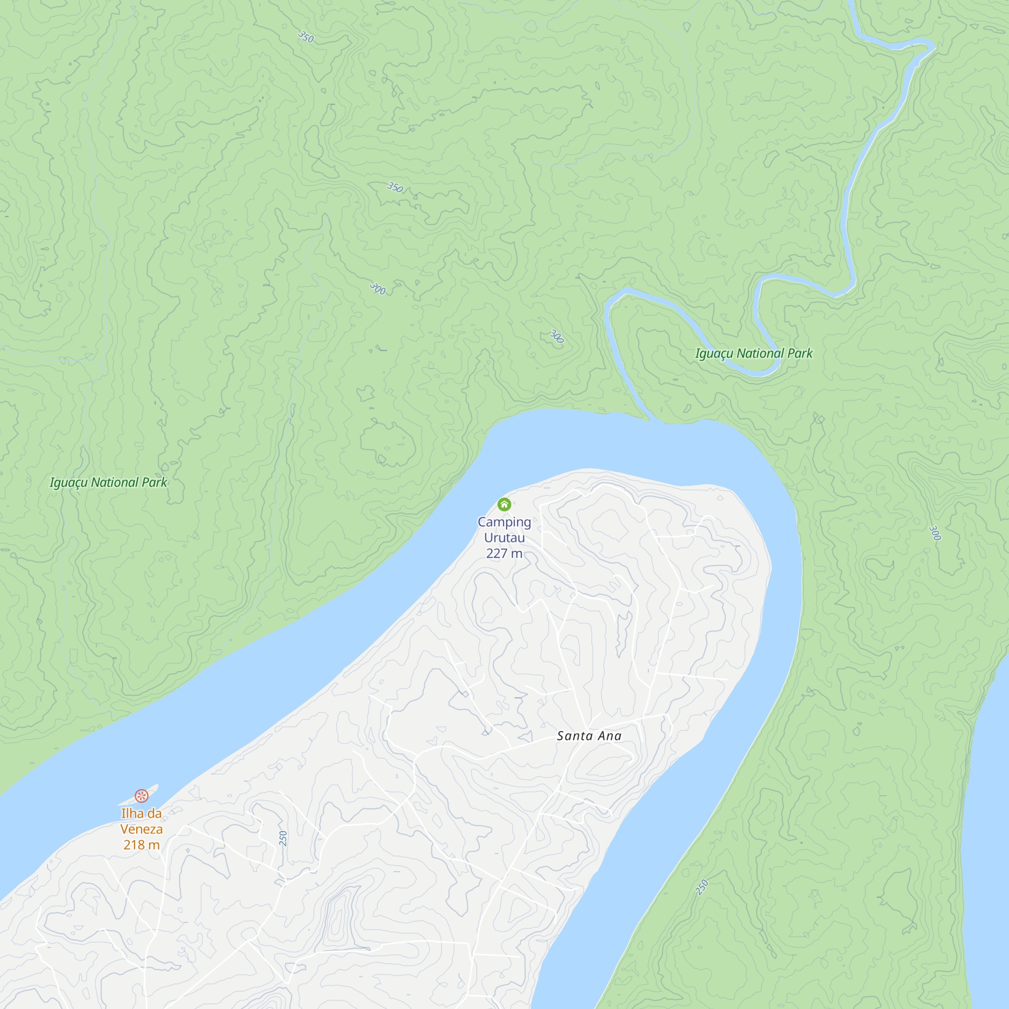 Camping Urutau map