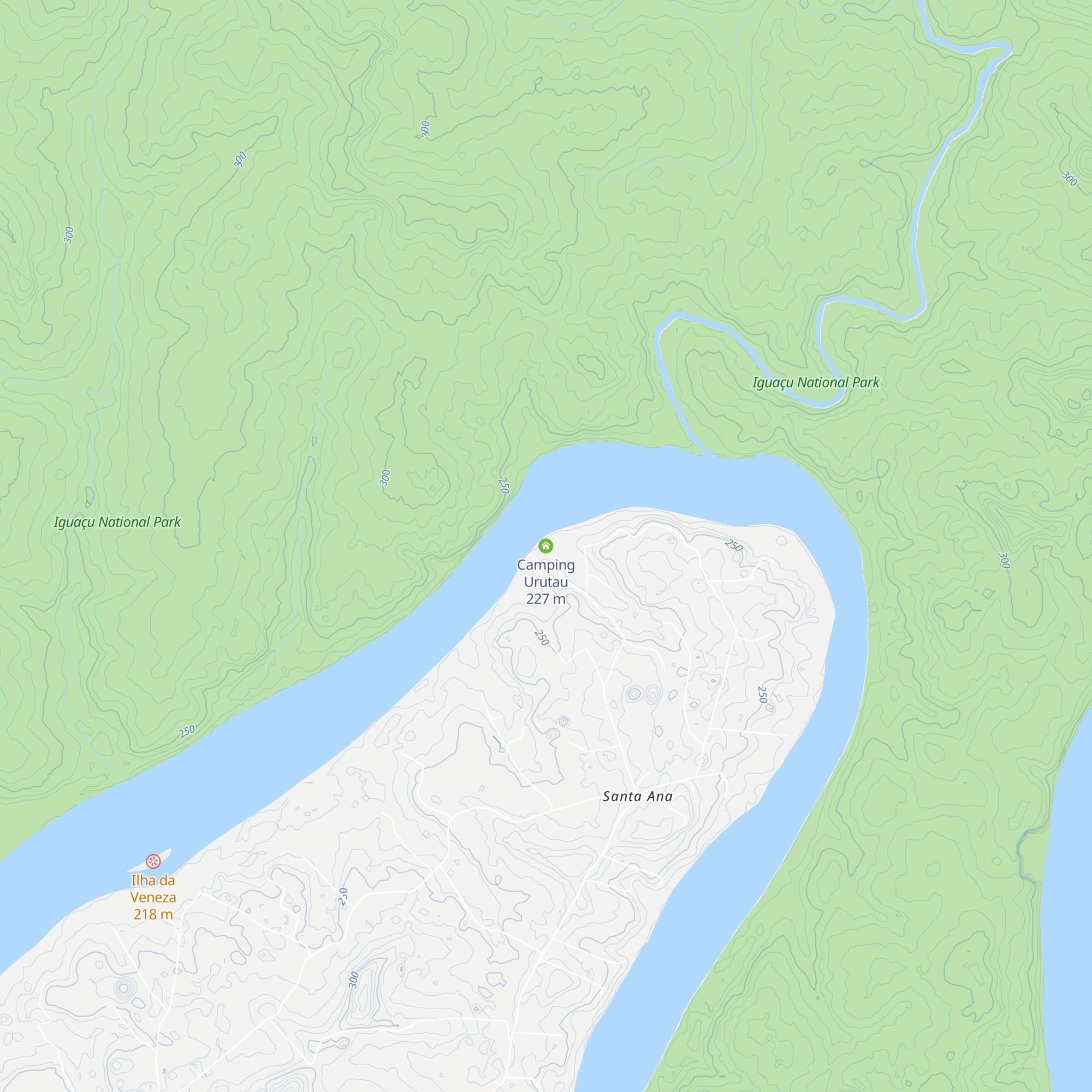 Camping Urutau map