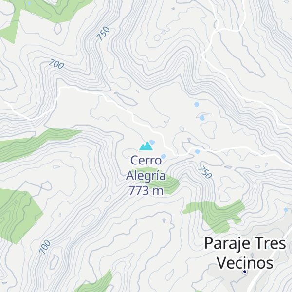 Map of Cerro Alegría