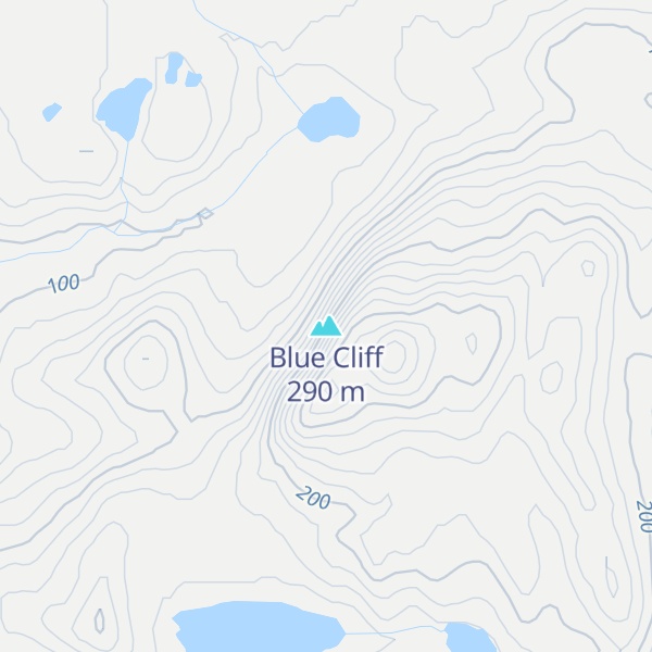 Map of Blue Cliff