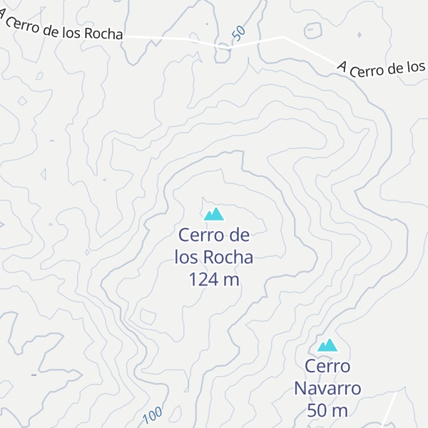 Map of Cerro de los Rocha