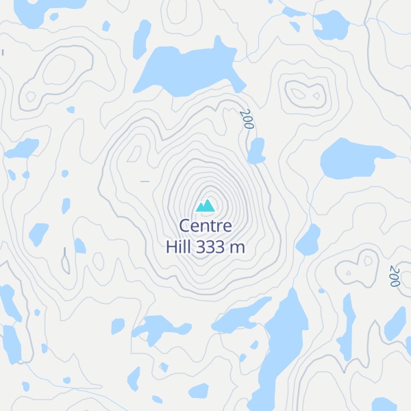 Map of Centre Hill