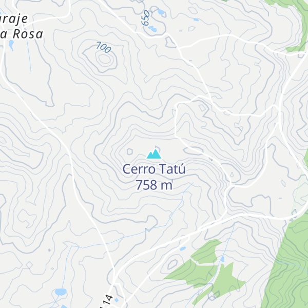 Map of Cerro Tatú