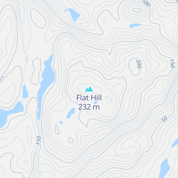 Map of Flat Hill