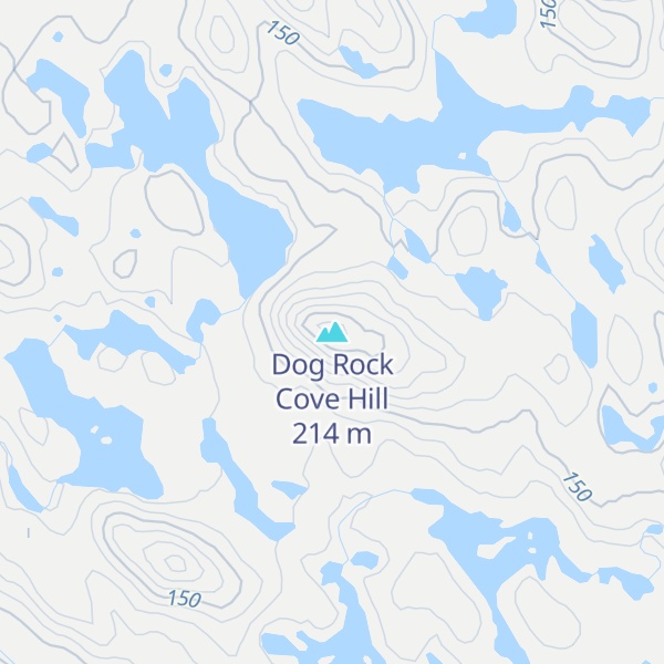 Map of Dog Rock Cove Hill