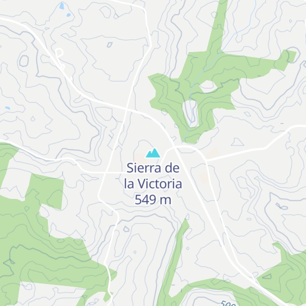 Map of Sierra de la Victoria