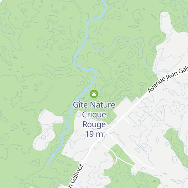 Map of Gîte Nature Crique Rouge