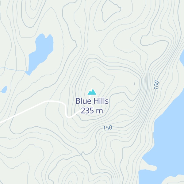 Map of Blue Hills