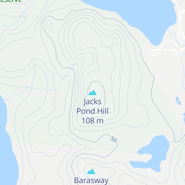 Map of Jacks Pond Hill