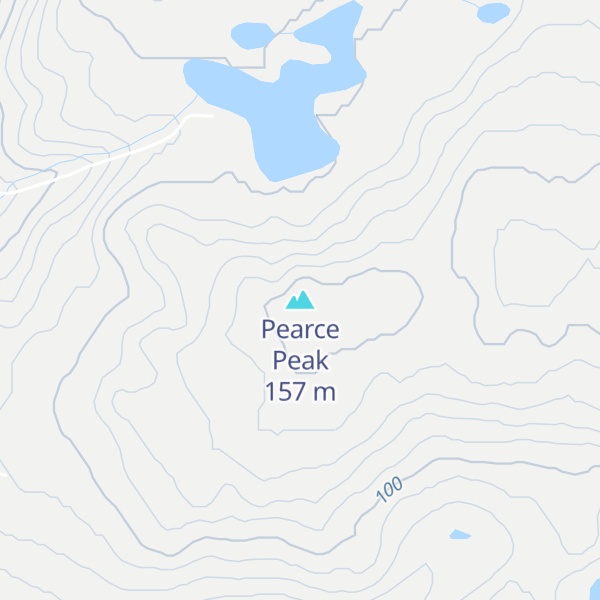 Map of Pearce Peak