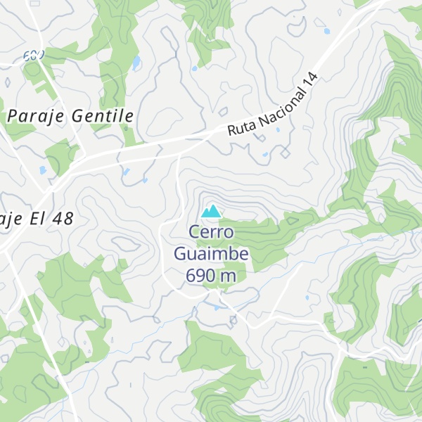 Map of Cerro Guaimbe