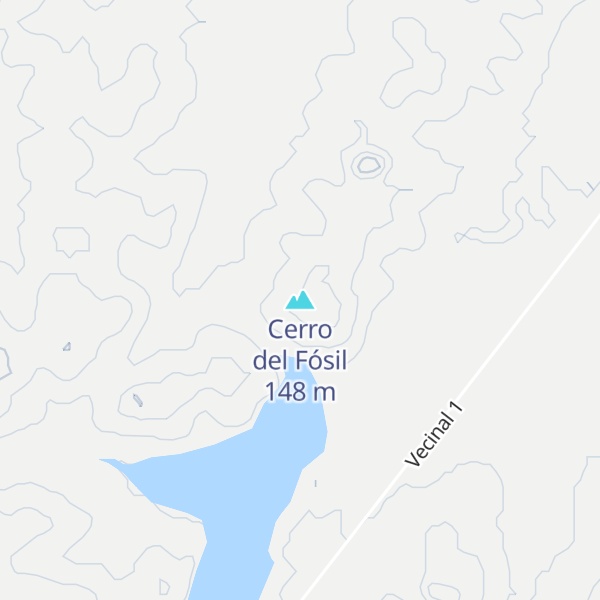 Map of Cerro del Fósil